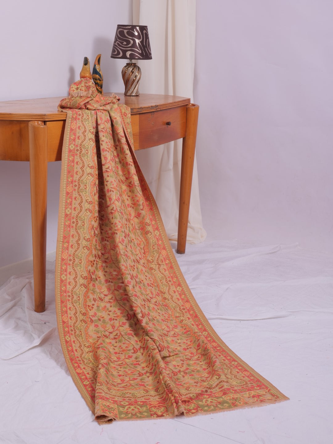 Pashmina Jacquard - Orangish Yellow