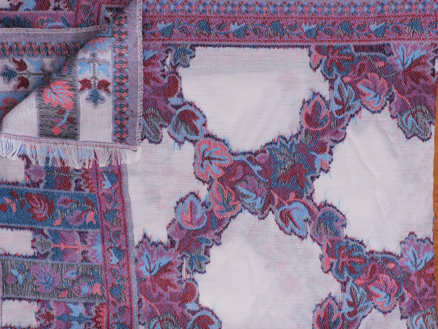 Pashmina Jacquard - White