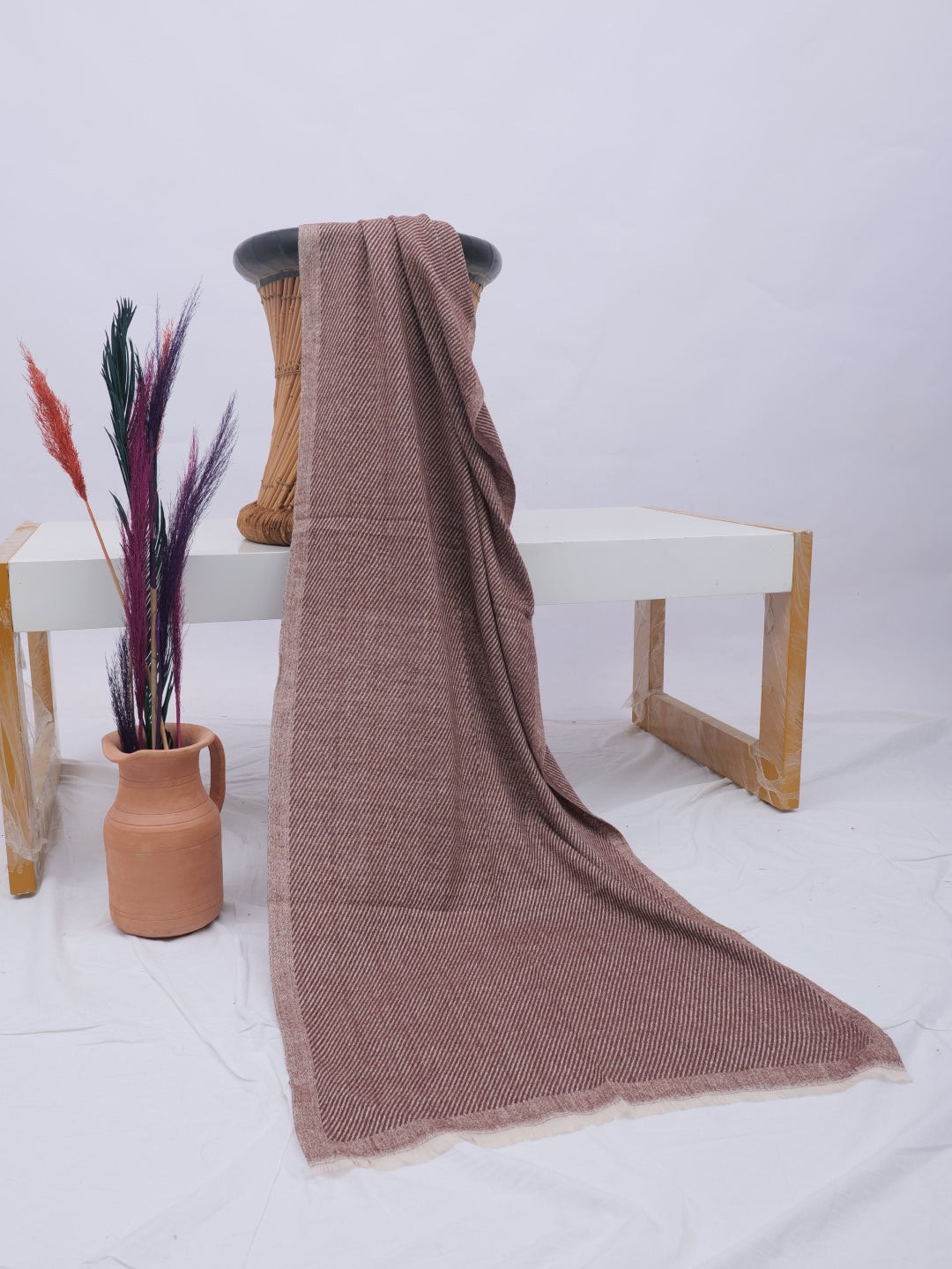 Merino Woolen Stoles - Brown