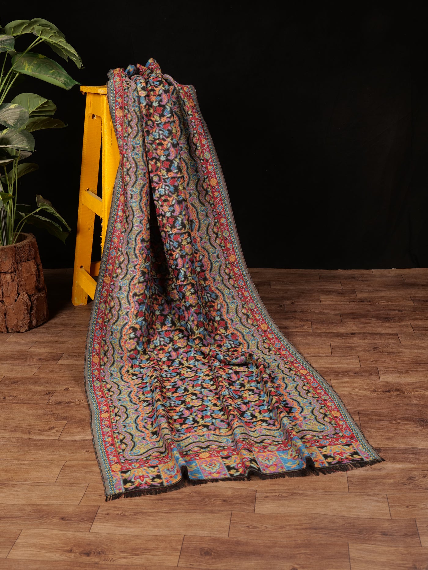 Pashmina Jacquard - Multi Color Floral
